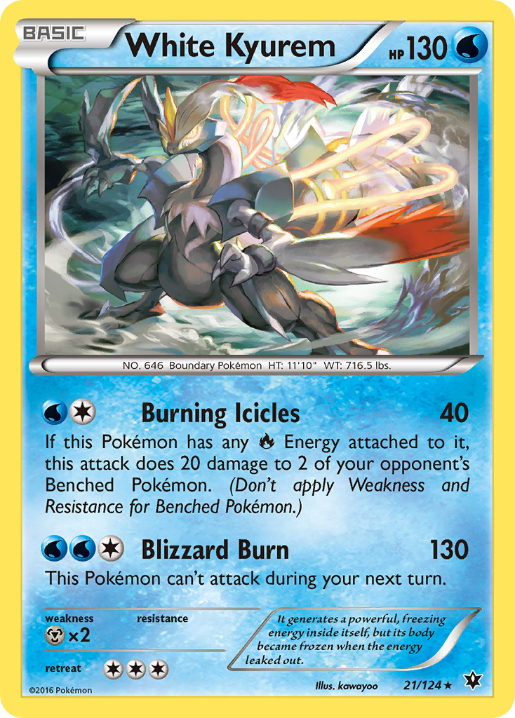 White Kyurem card