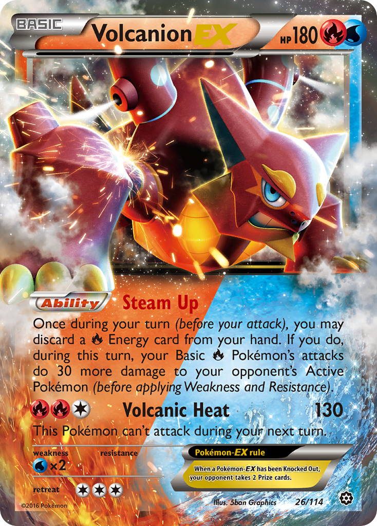 Volcanion EX card