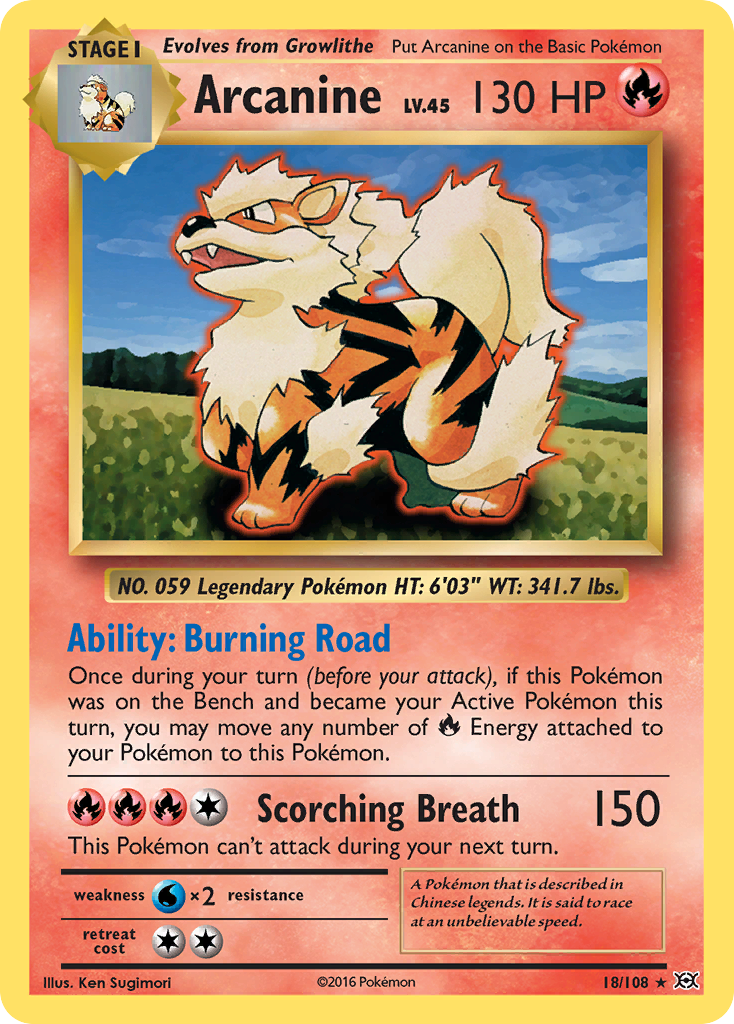 Arcanine card