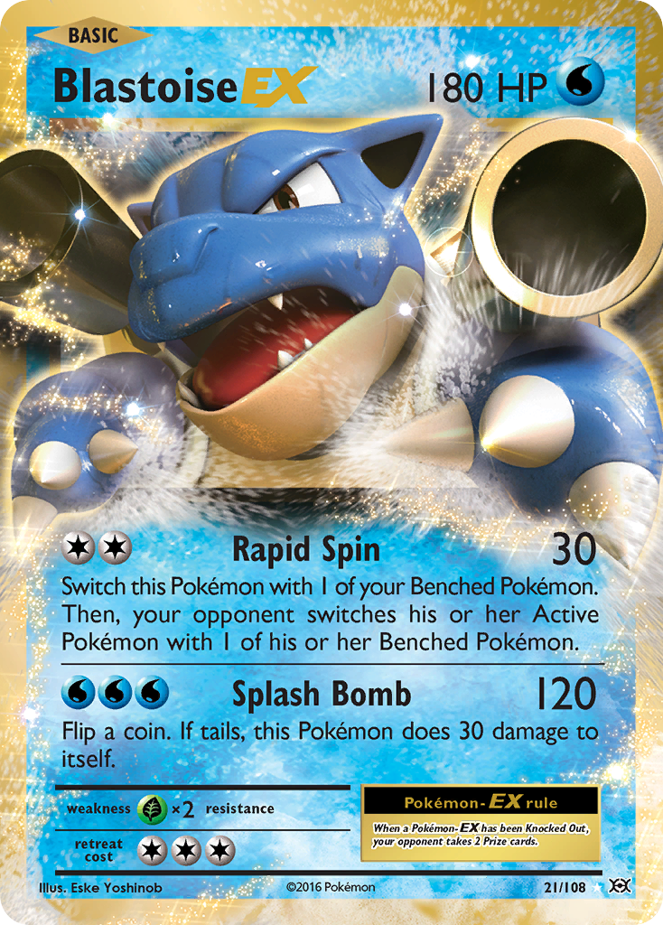 Blastoise EX card