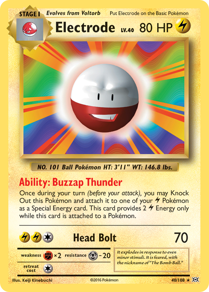 Electrode card