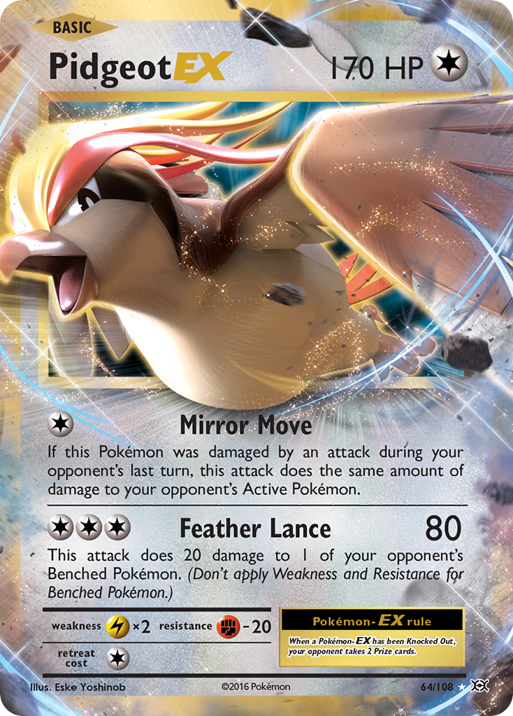 Pidgeot EX card