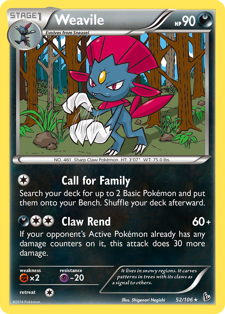 Weavile card