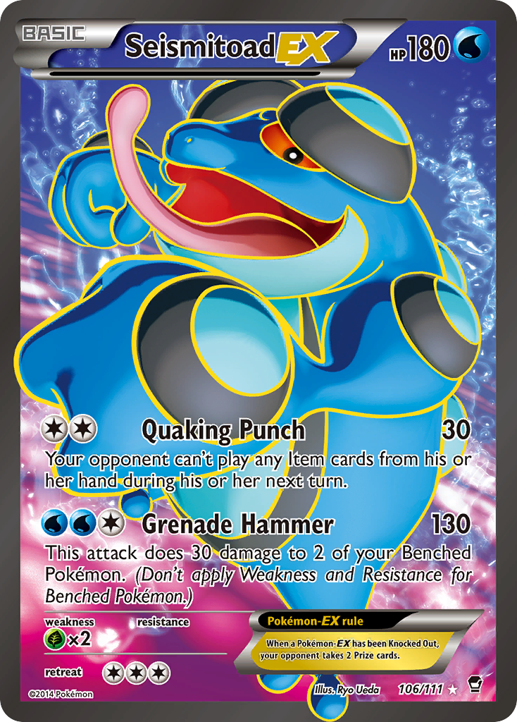 Seismitoad EX card