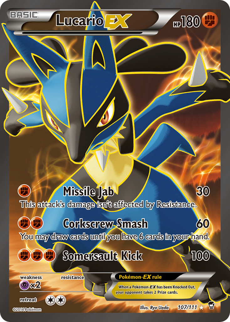 Lucario EX card