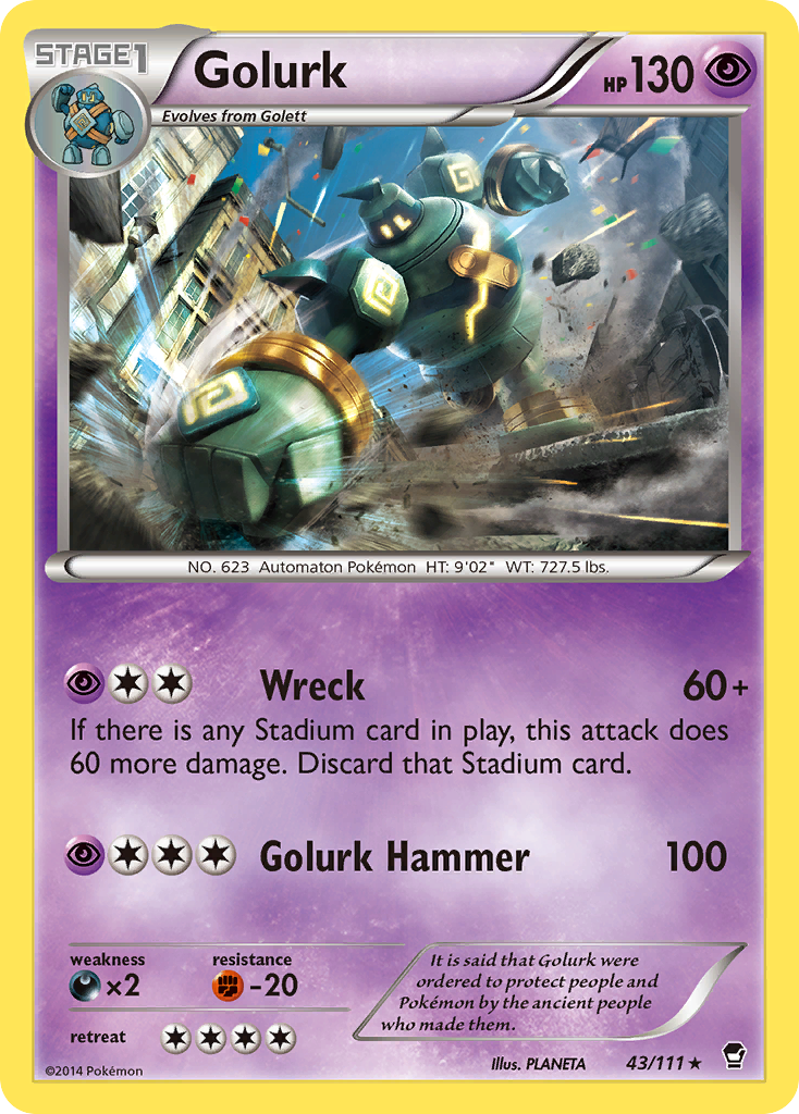 Golurk card