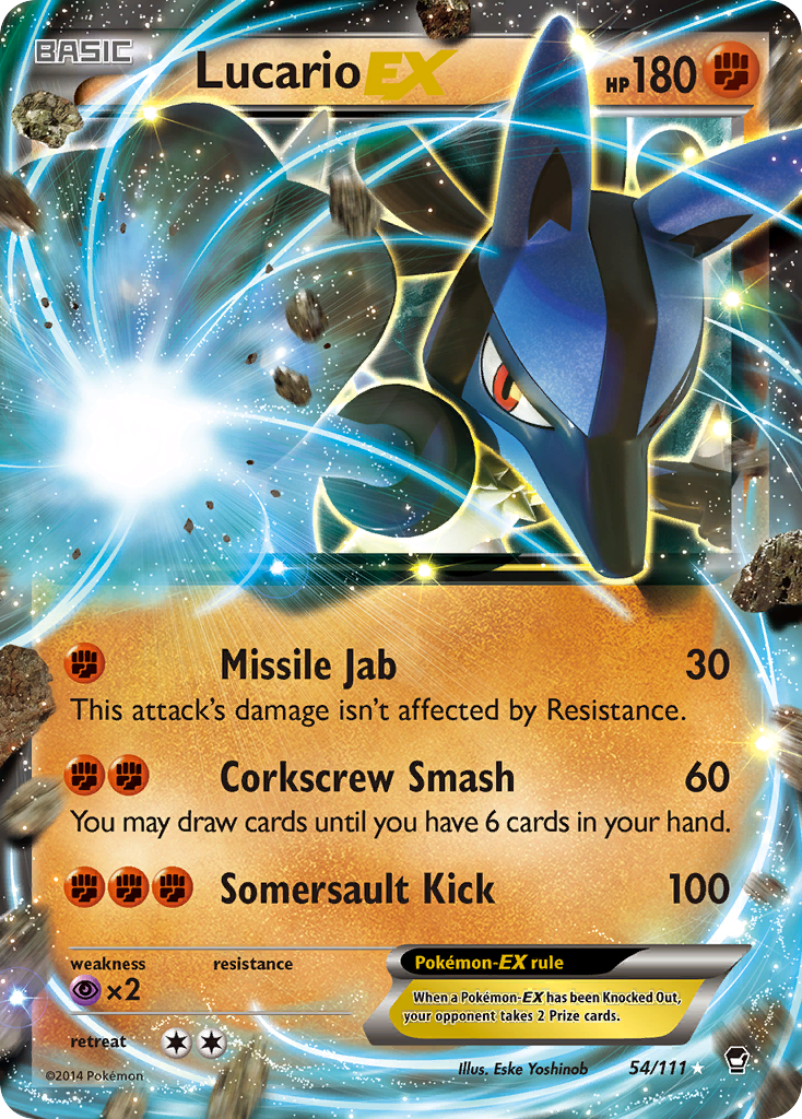 Lucario EX card