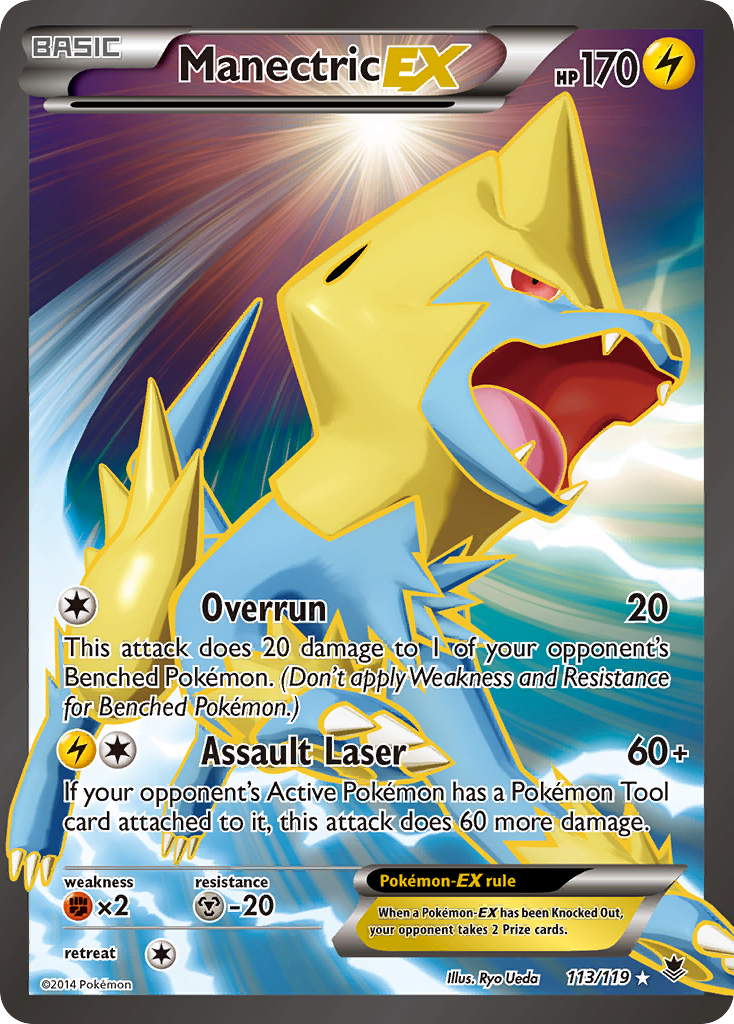 Manectric EX card