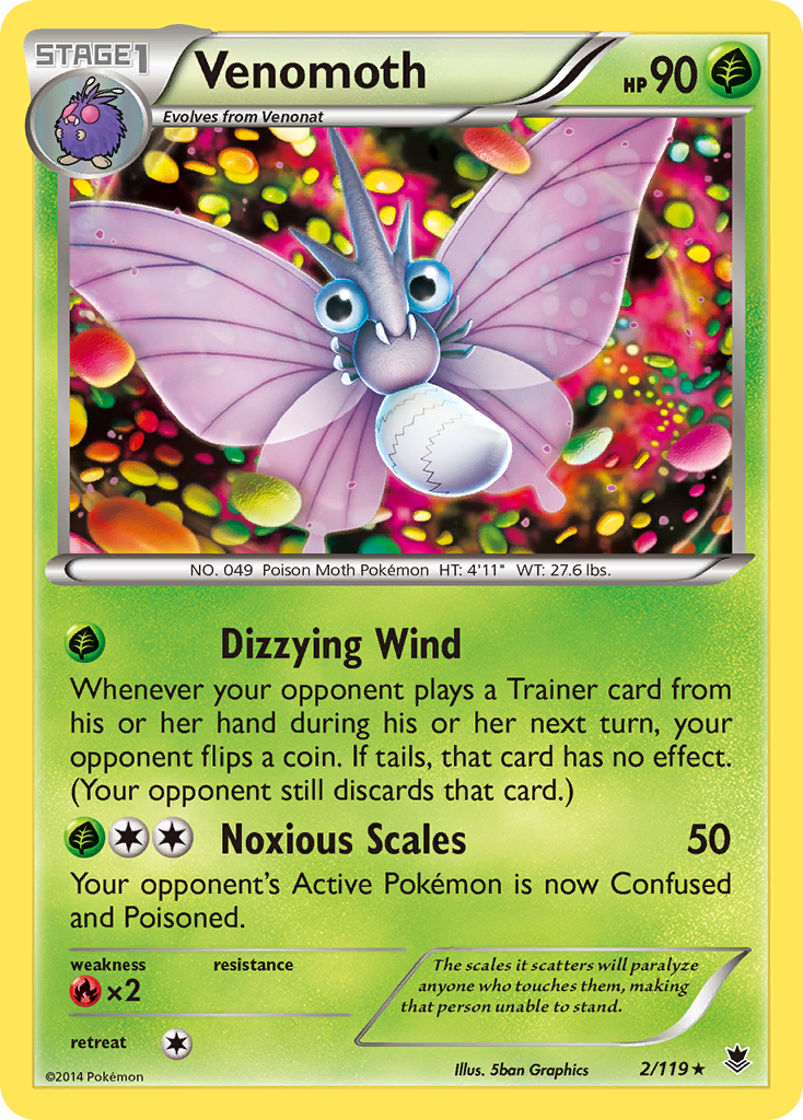 Venomoth card