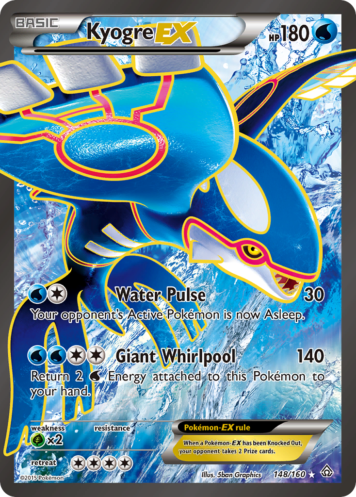 Kyogre EX card