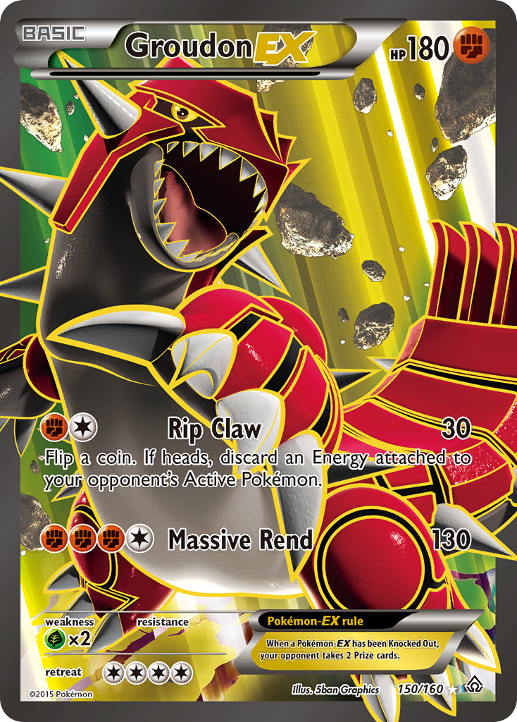 Groudon EX card