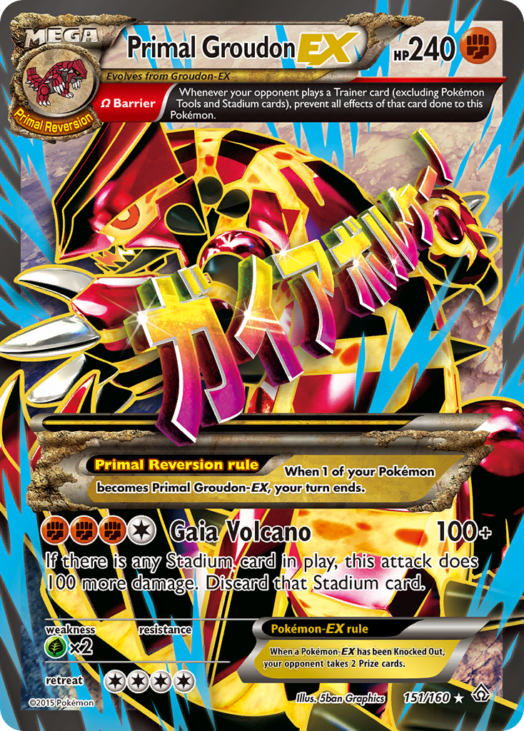 Primal Groudon EX card