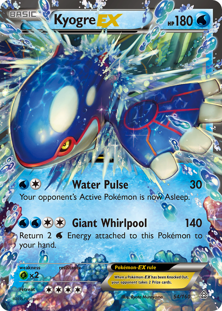 Kyogre EX card