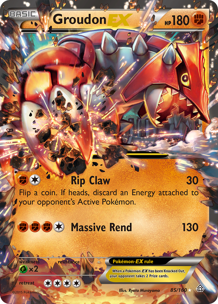 Groudon EX card