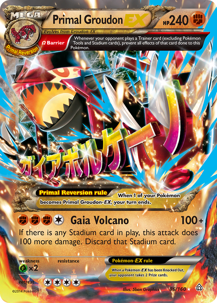 Primal Groudon EX card