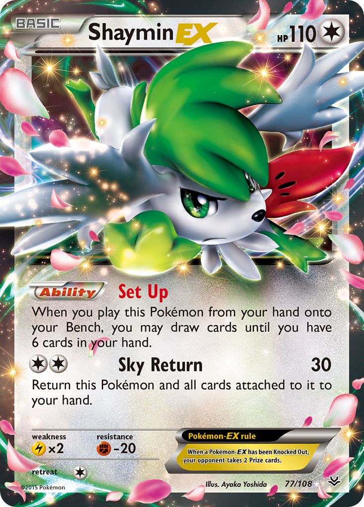 Shaymin EX card