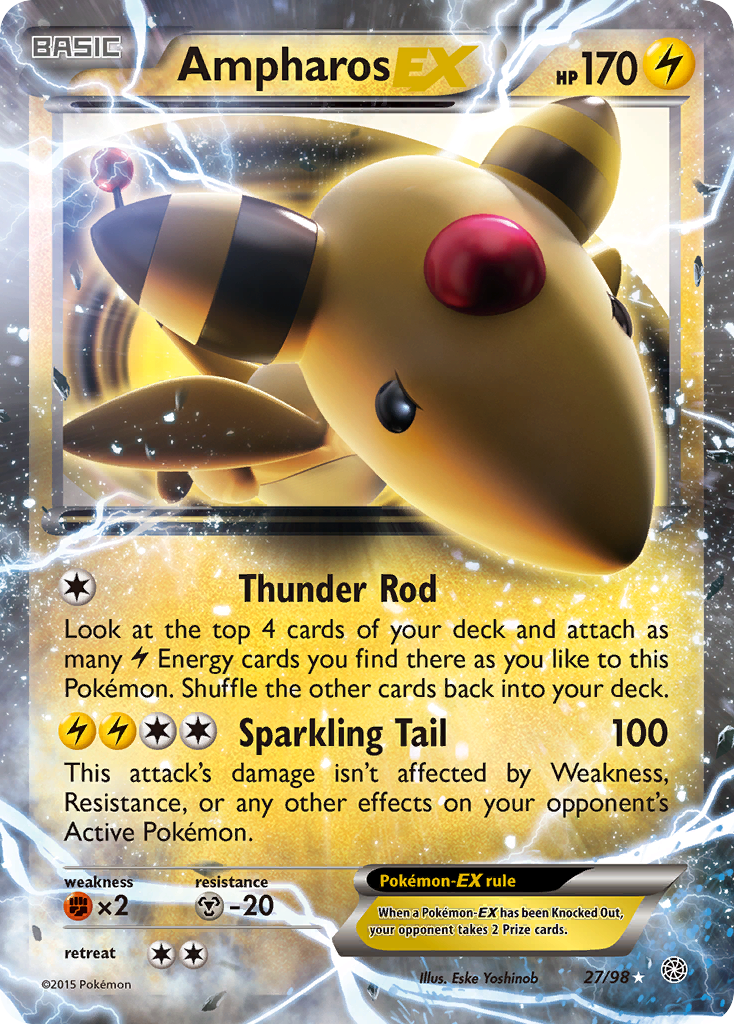 Ampharos EX card