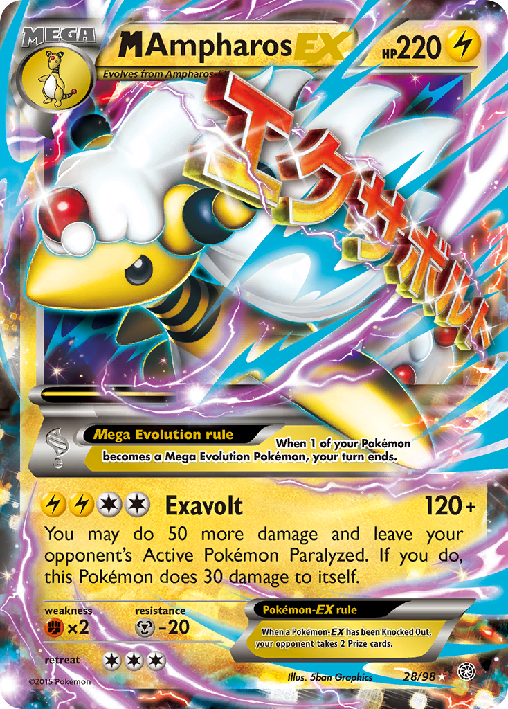 M Ampharos EX card