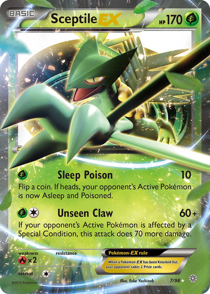 Sceptile EX card