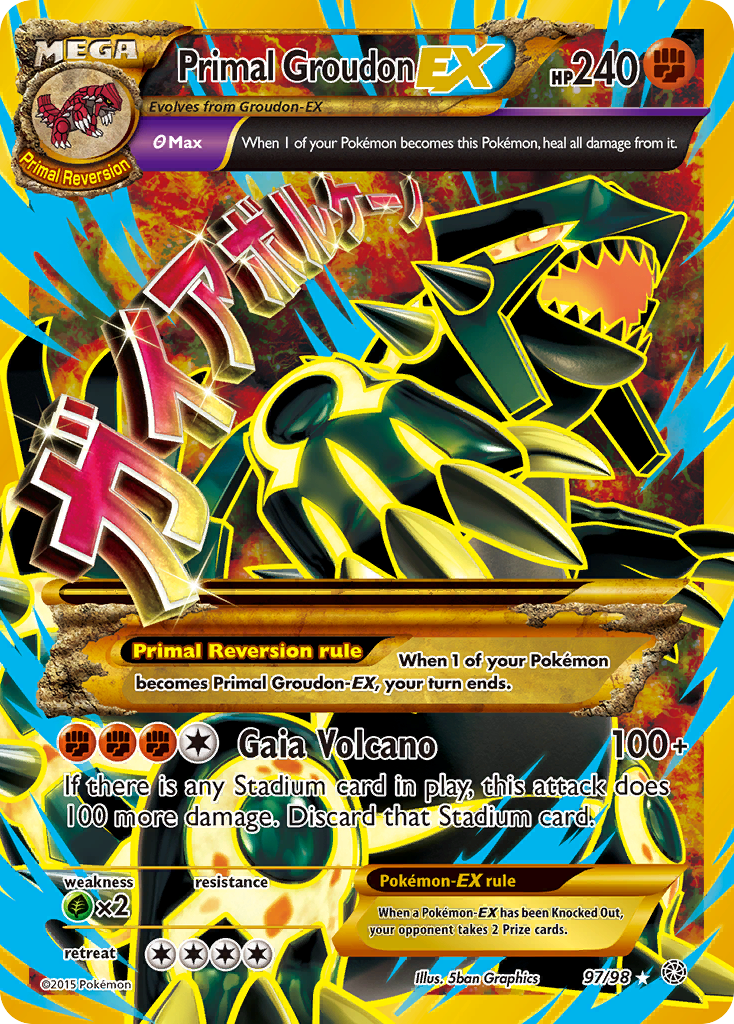 Primal Groudon EX card