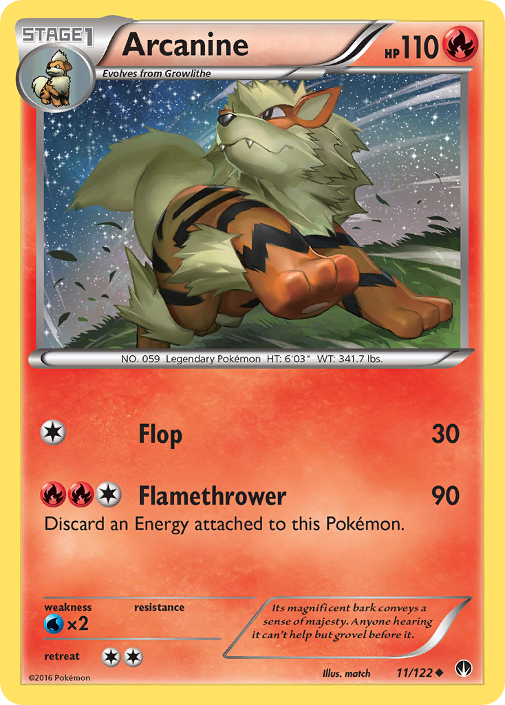 Arcanine card