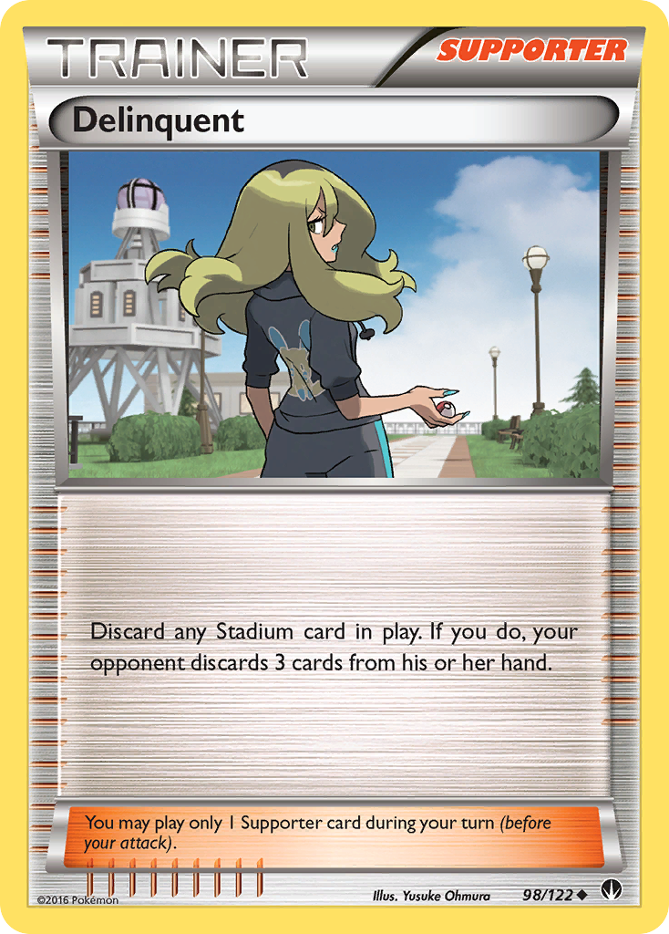 Delinquent card