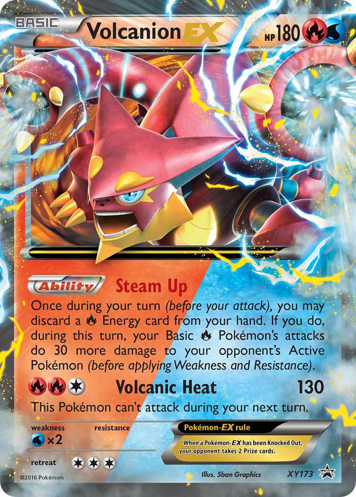 Volcanion EX card