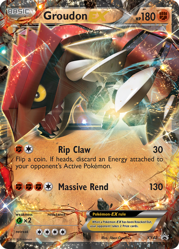 Groudon EX card